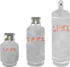 ガスボンベのイラスト